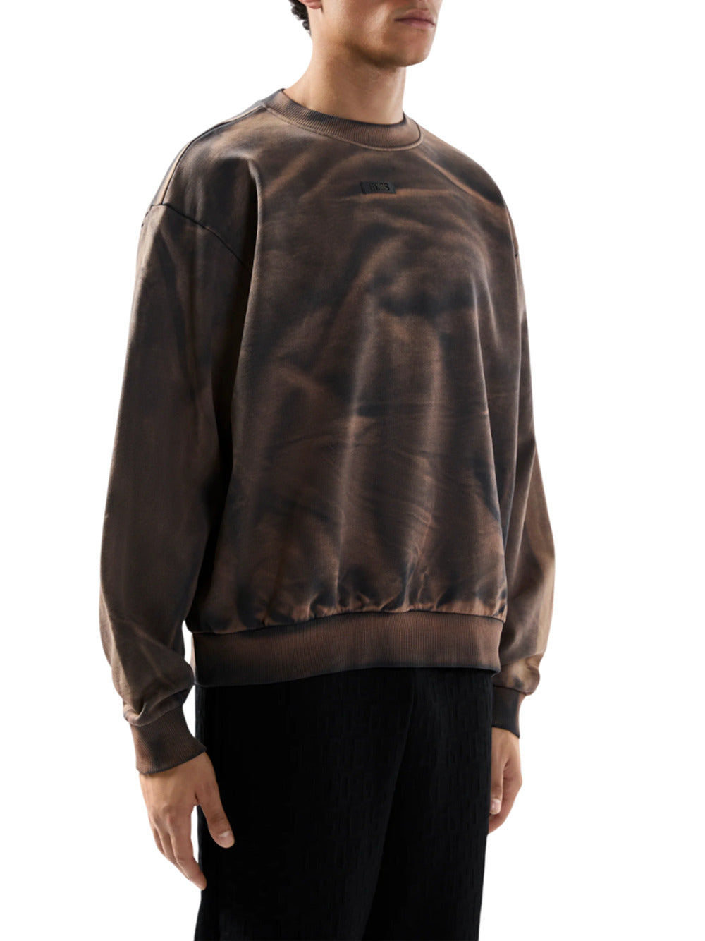 Gcds GCDSは、ロゴパッチ付きのソラル化クルネックスウェットシャツを使用しています - Image 5