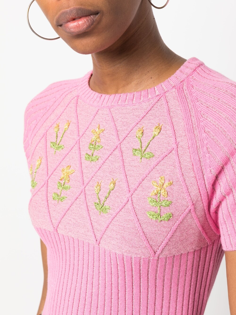 Cormio コルミオ刺繍綿Tシャツ - Image 5