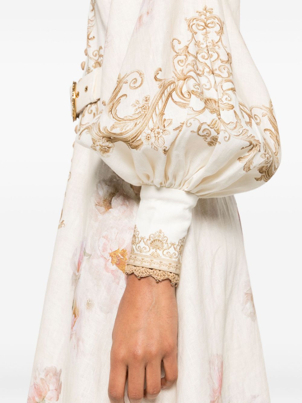 Zimmermann ジマーマンプリントリネンミディドレス - Image 5