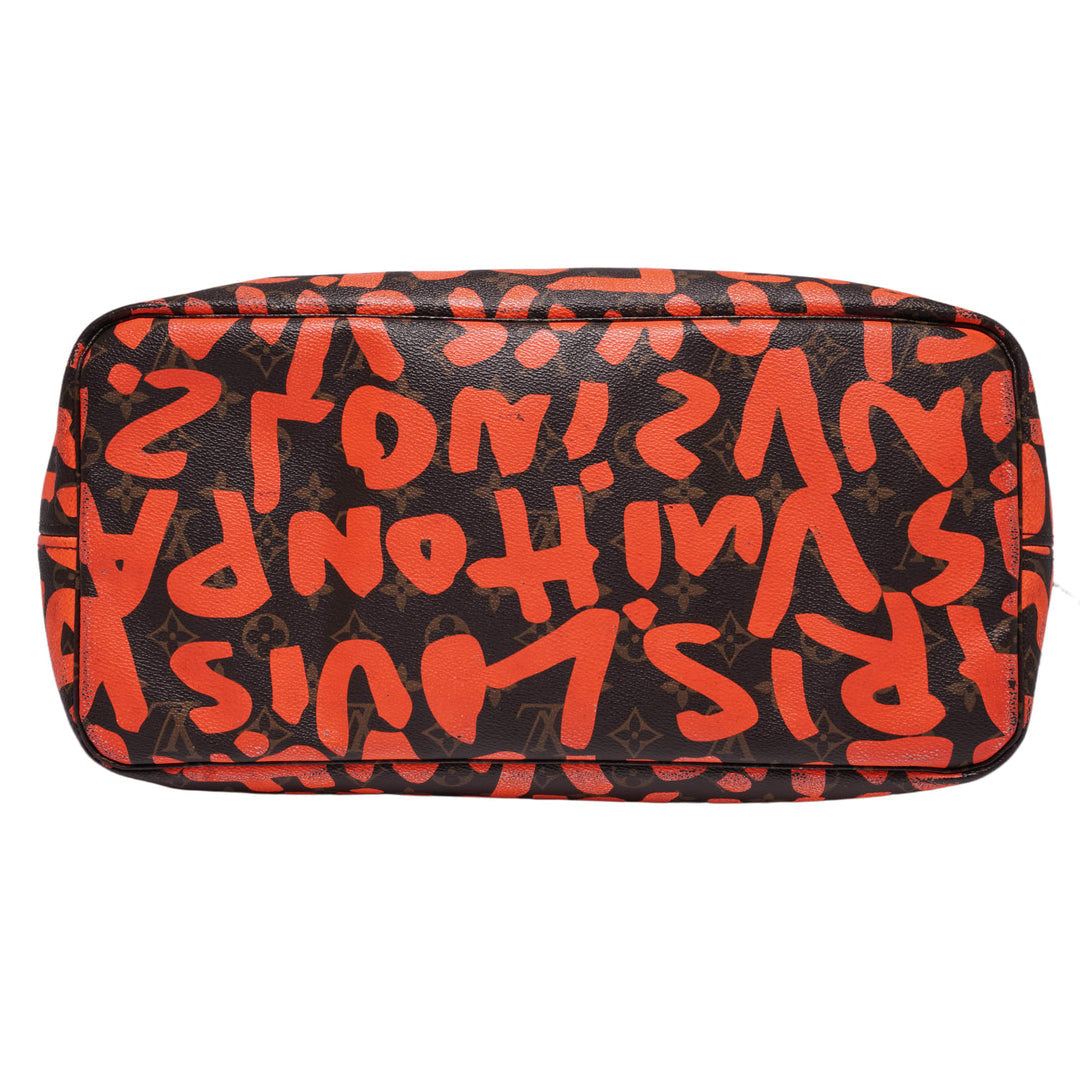 LOUIS VUITTON 'MONOGRAM ORANGE GRAFFITI' NEVERFULL GM BAG