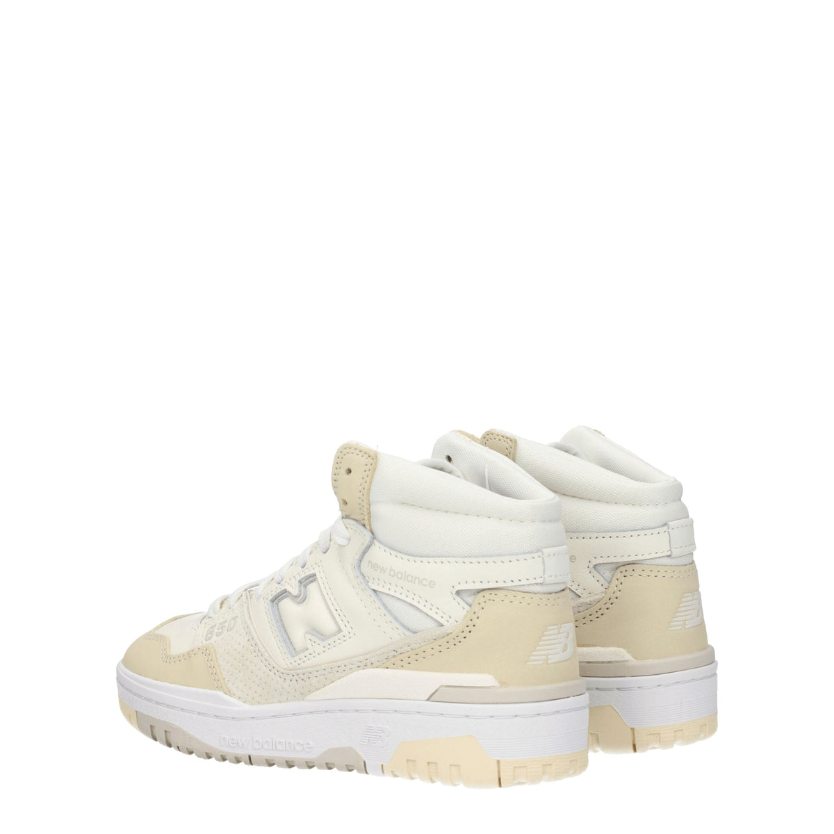 Designer Brand ニューバランススニーカー650女性レザーホワイト/クルミ - Image 5