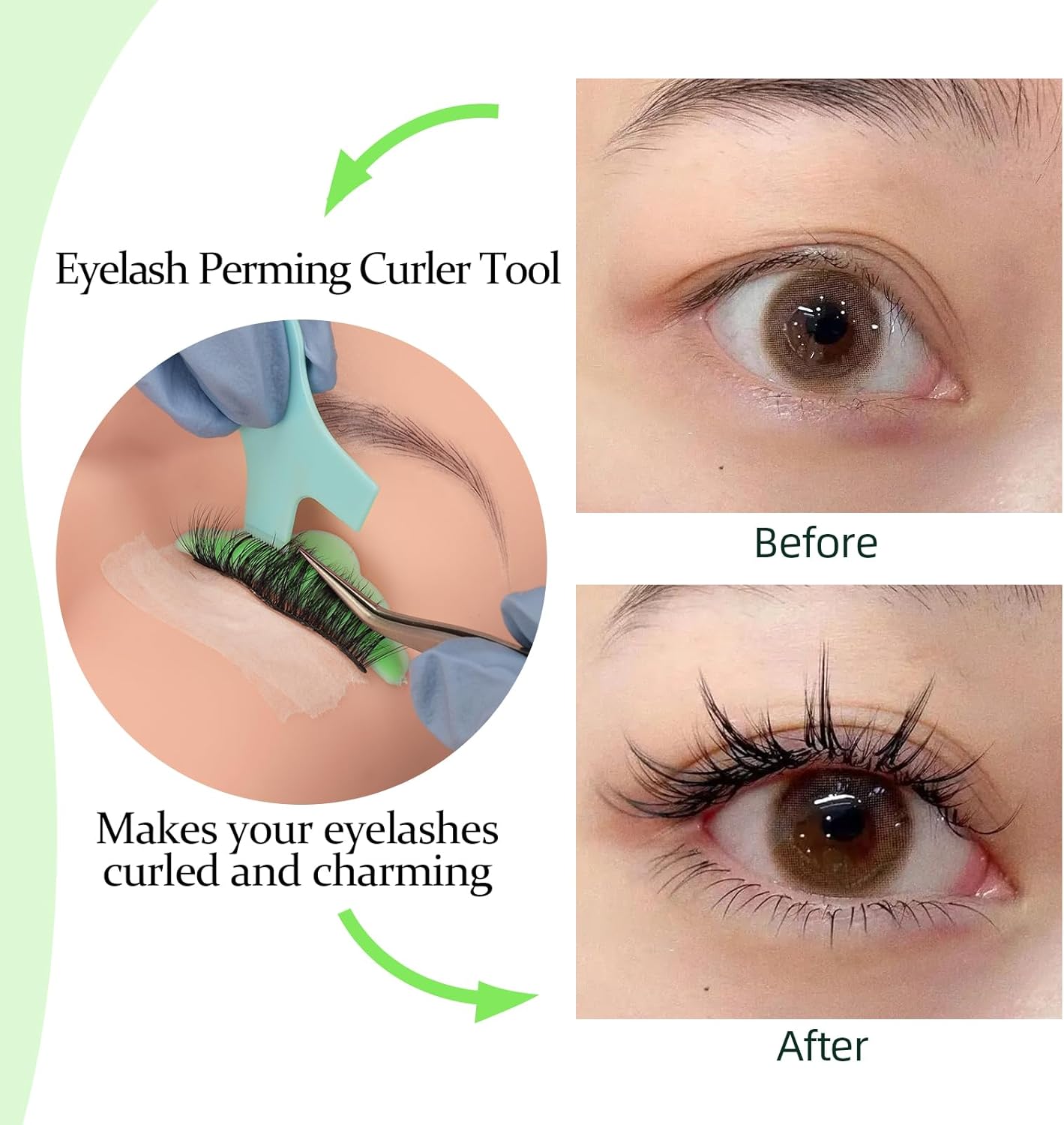 UAKEREDプロ向け まつ毛エクステンション ツールフルセットシリカゲルまつげカールセット5号Yブラシまつげリフトパッド接ぎ木まつげリフトカーラーリングまつげエクステンション用品繰り返し使用可能