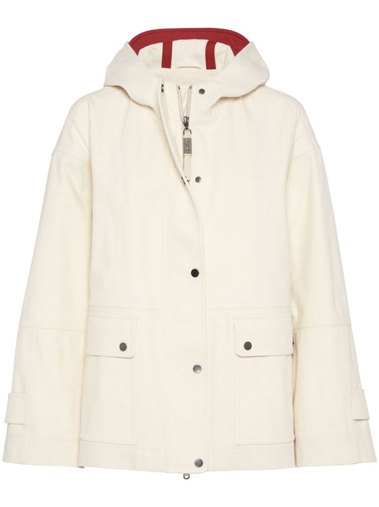 Brunello Cucinelli Hooded Canvas防水ジャケット - Image 5