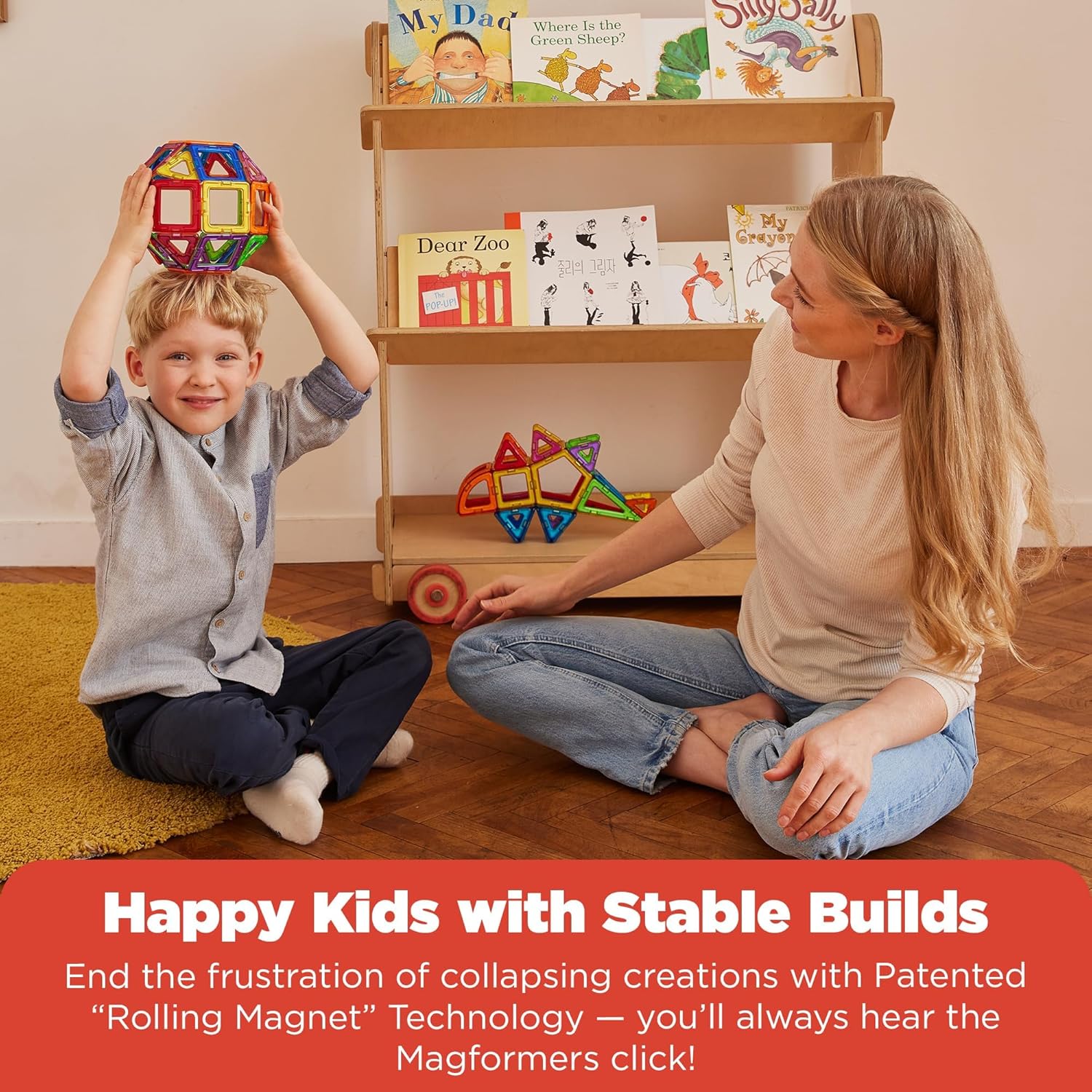 MAGFORMERS 62 Piece Designer Set, Magnetic Blocks, Educational Toy for Creativity