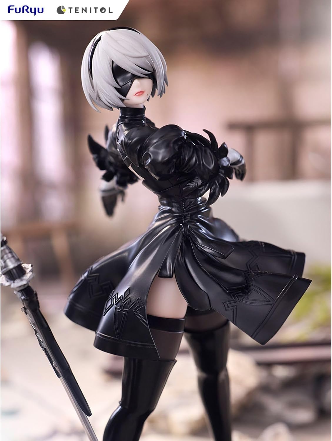 FuRyu AMU-TNL0101 Anime "NieR:Automata Ver1.1a" TENITOL 2B (Yoruha No. 2 Type B) Total Height Approx. 8.7 inches (220 mm), Non-scale, ATBC-PVC, Painted Finished Figure