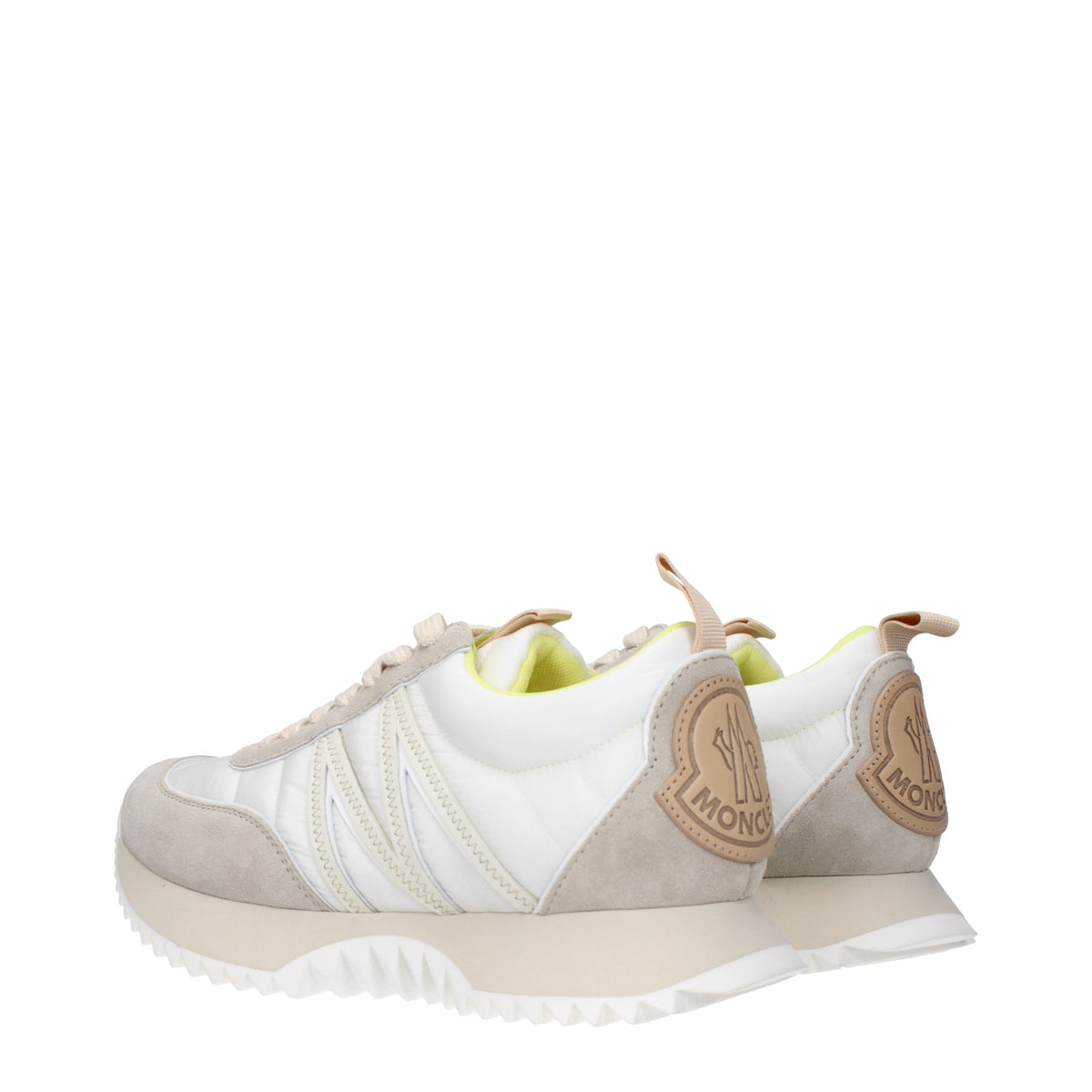 Moncler モンクラースニーカーペイシーウーマンファブリックベージュ/ホワイト - Image 5