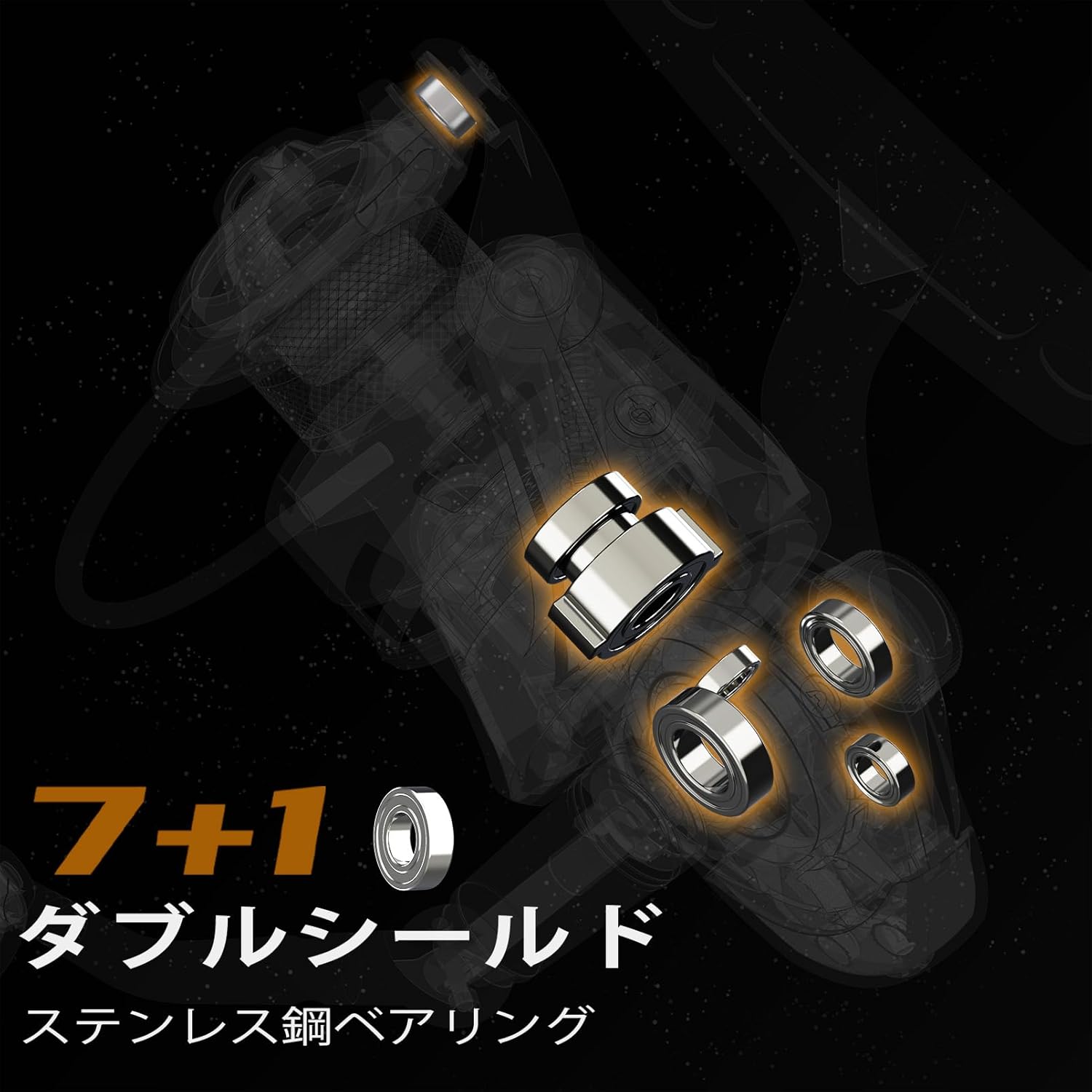 Nebula Fishing Reel - 7+1 BB Super Smooth and Powerful Spinning Reel - 5.1:1/5.5:1 Gear Ratio Spinning Fishing Reel, Size 1000-6000 Ideal for Lightweight Bass Fishing Catfish Fishing