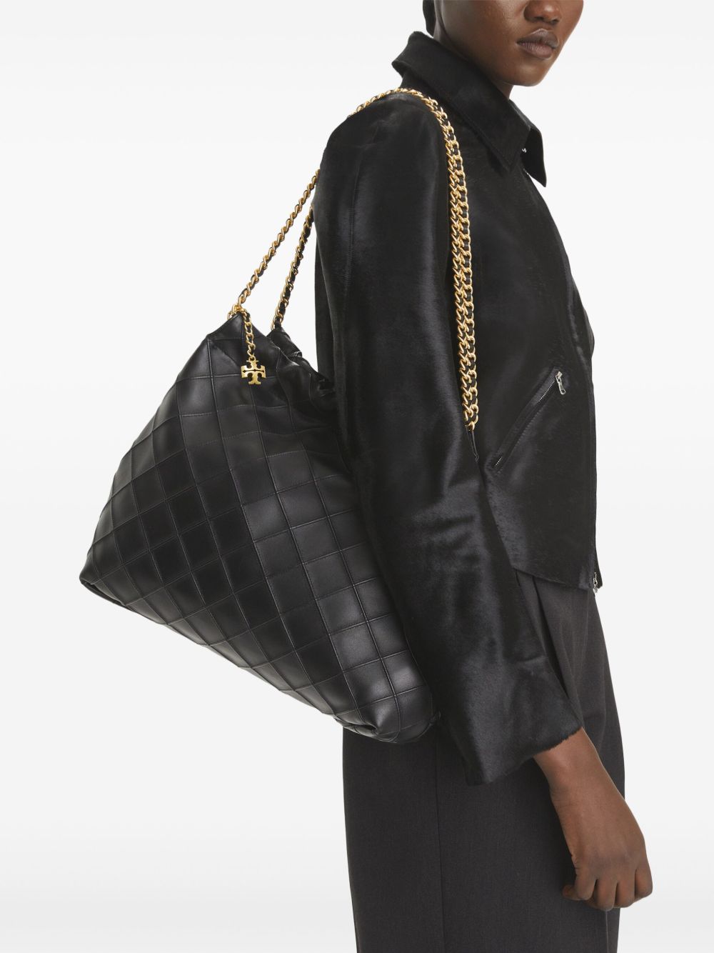 Tory Tory Burch Fleming Leather Hobo Bag - Image 5