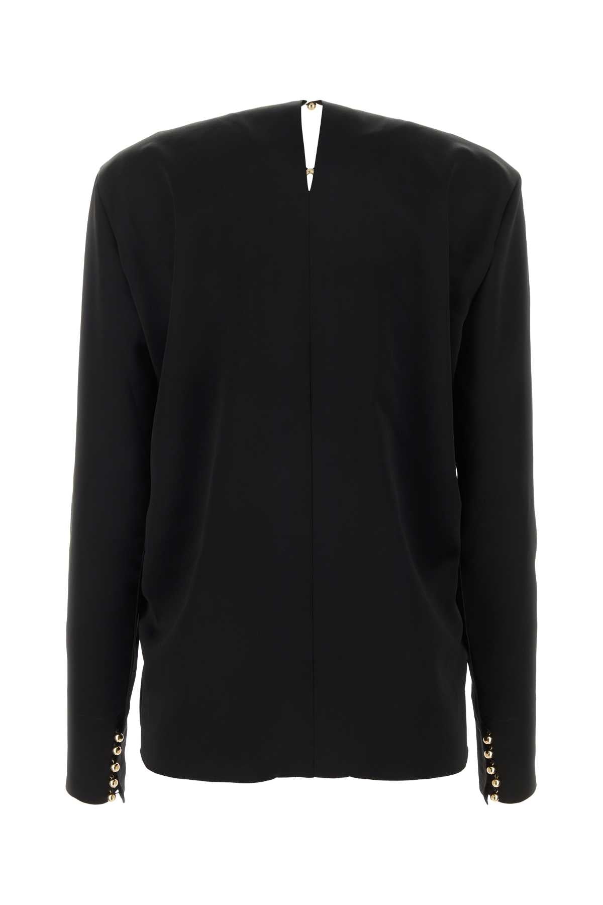 Lanvin Lanvin Black Triacetate Blendブラウス - Image 5
