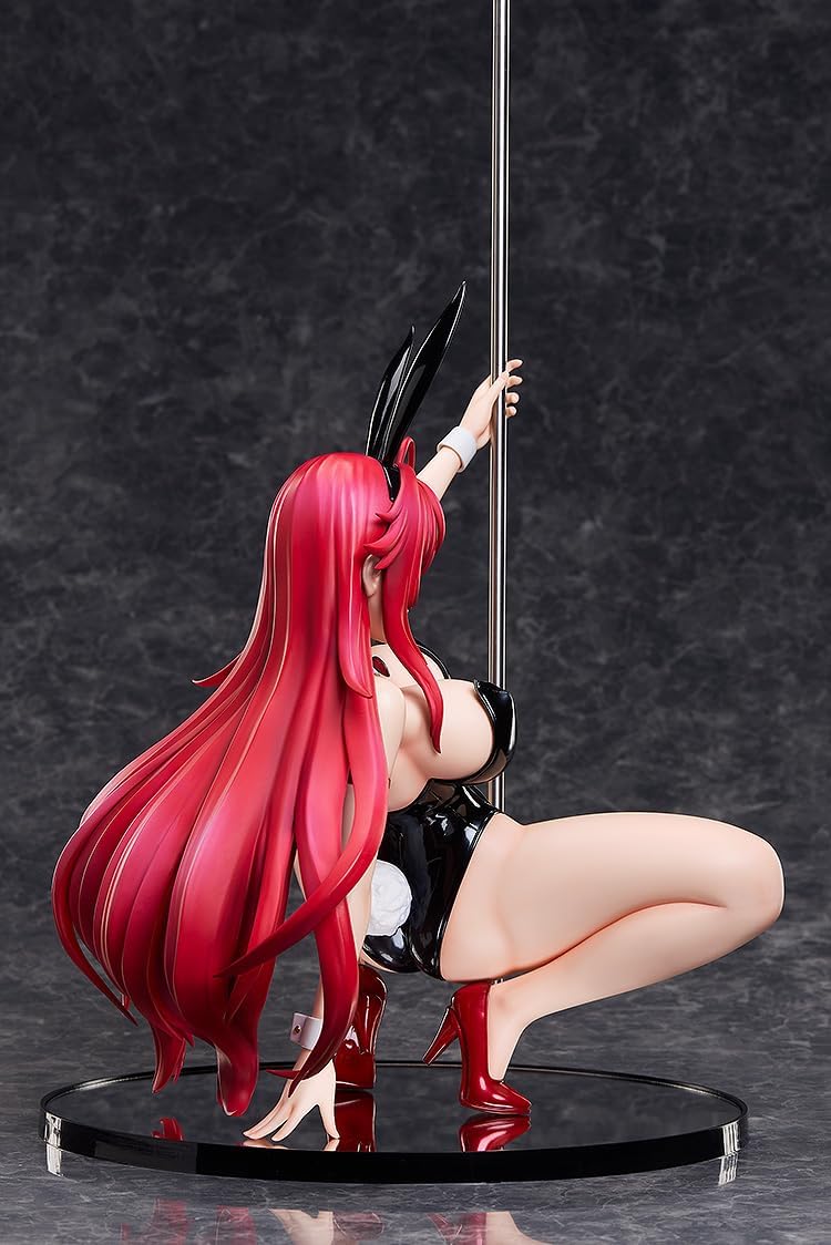 Freeing High School DxD HERO Rias Gremory Live Leg Bunny Ver. 2nd Plastic Painted and Assembled Figure, 1/4 Scale, Exclusive Base Included, Total Height Approx. 16.1 inches (410 mm), Includes Metal