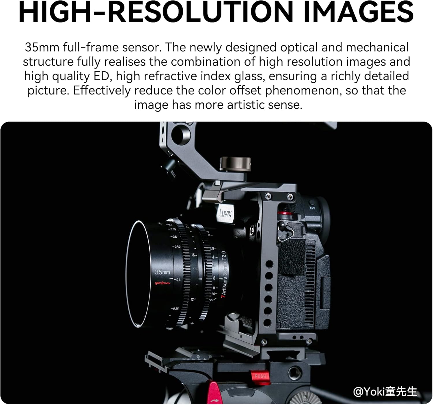 7artisans 35mm T2.0 Large Aperture Cine Lens for Leica, Sigma, Panasonic L Mount