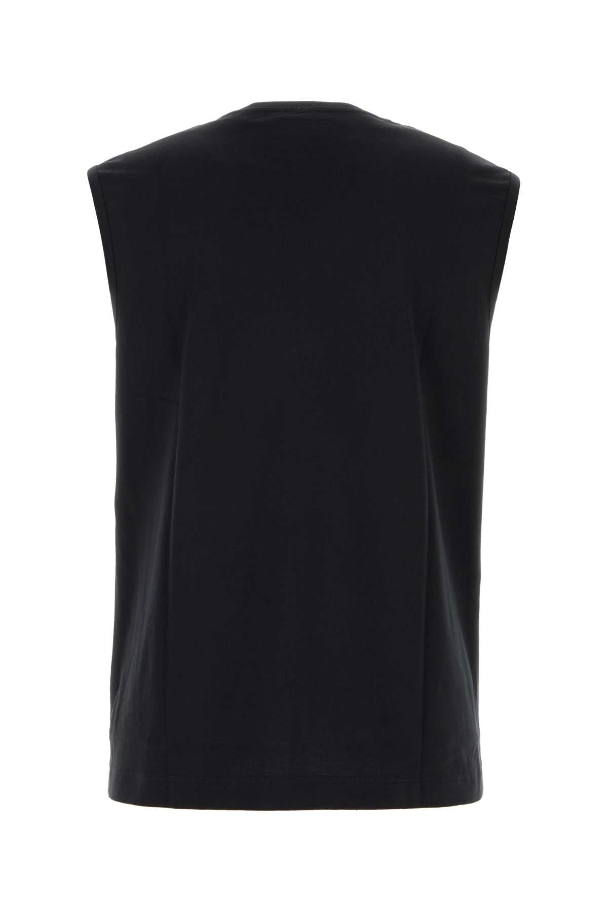 Burberry バーバリーブラックストレッチコットンタンクトップ - Image 5