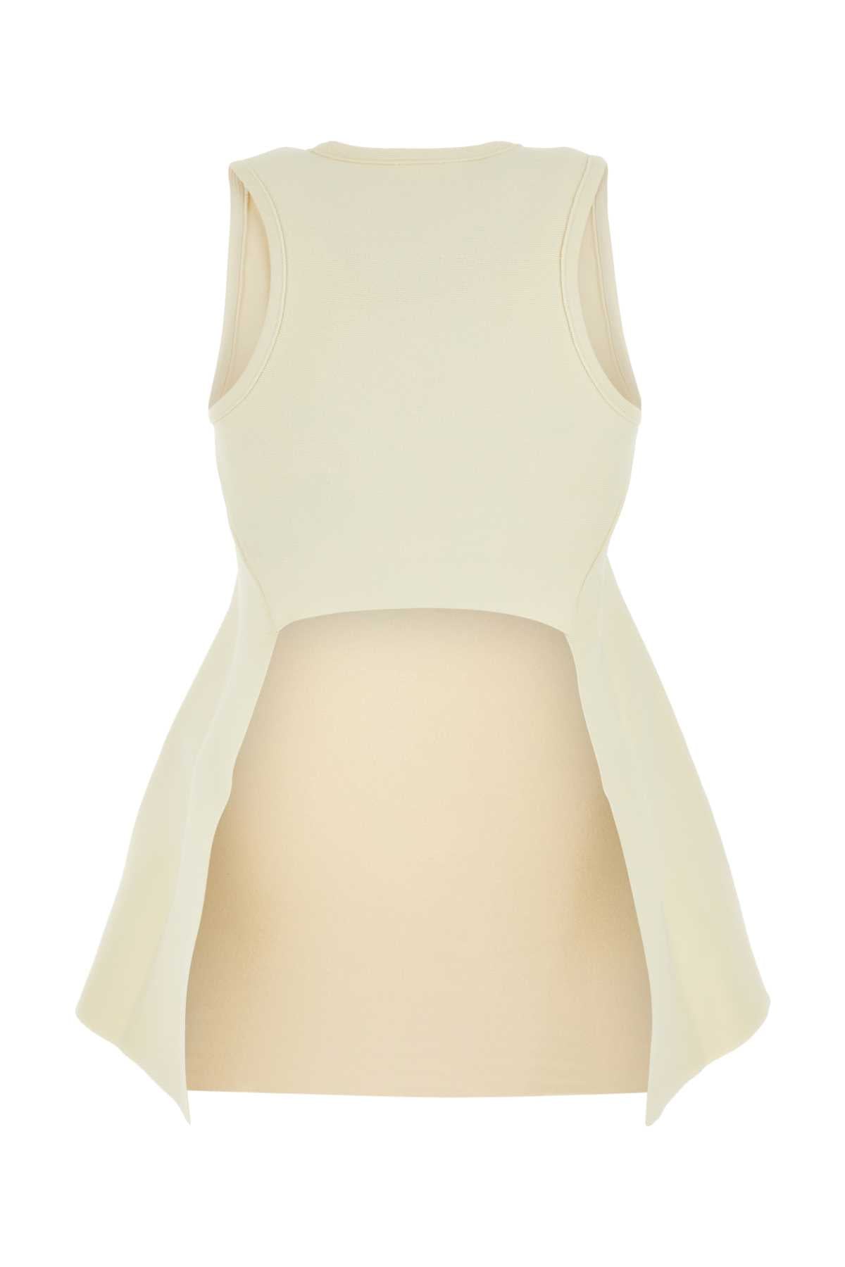 Jil Jil Sander Ivory Viscose Blend Top - Image 5