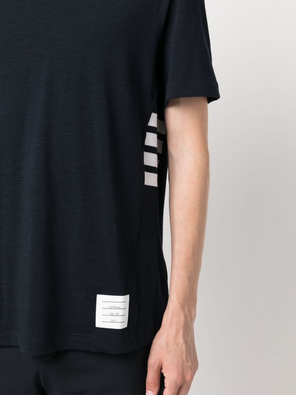 Thom Thom Browne 4 Bar Logo Patch T Shirt - Image 5