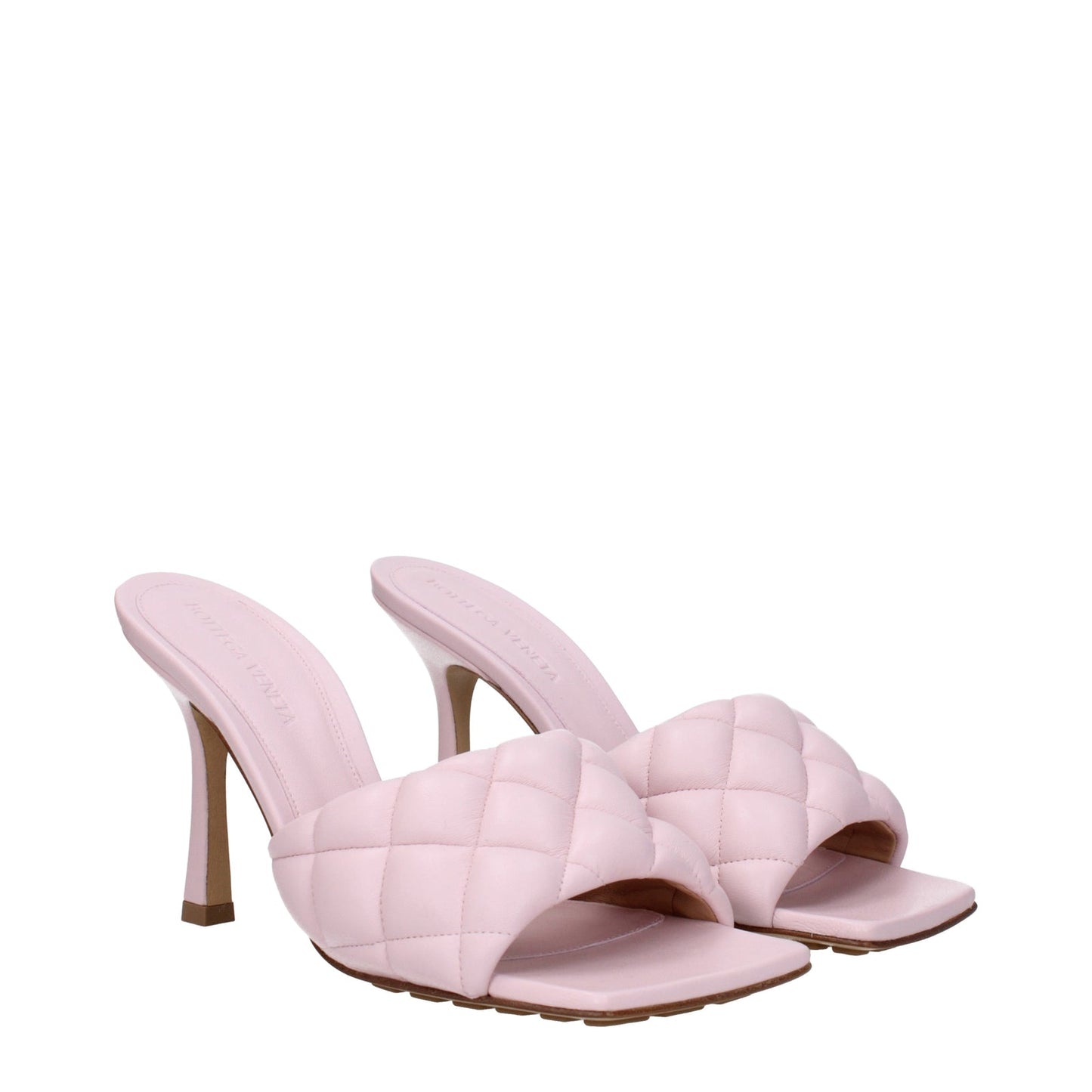 Bottega Veneta Sandals Women Pink Leather/Cameo - Image 5