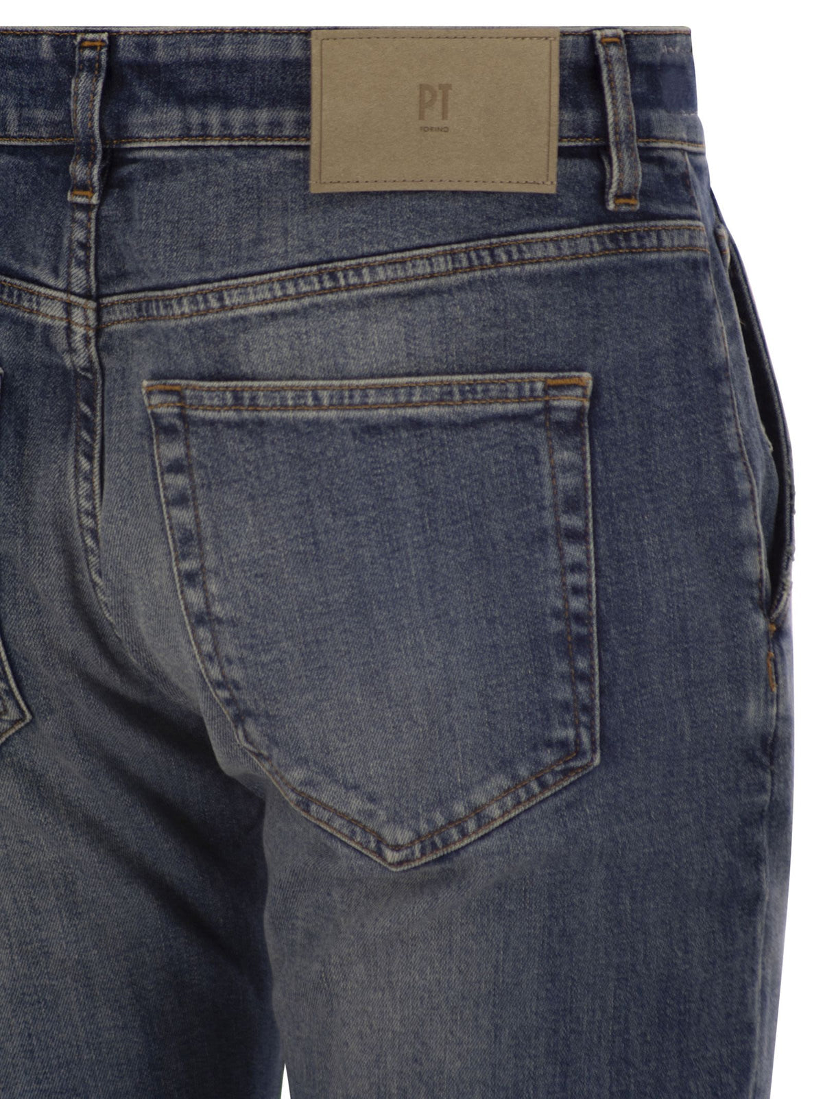 Pt Pt Torino インディー ストレッチ コットン & カシミア デニム パンツ - Image 5