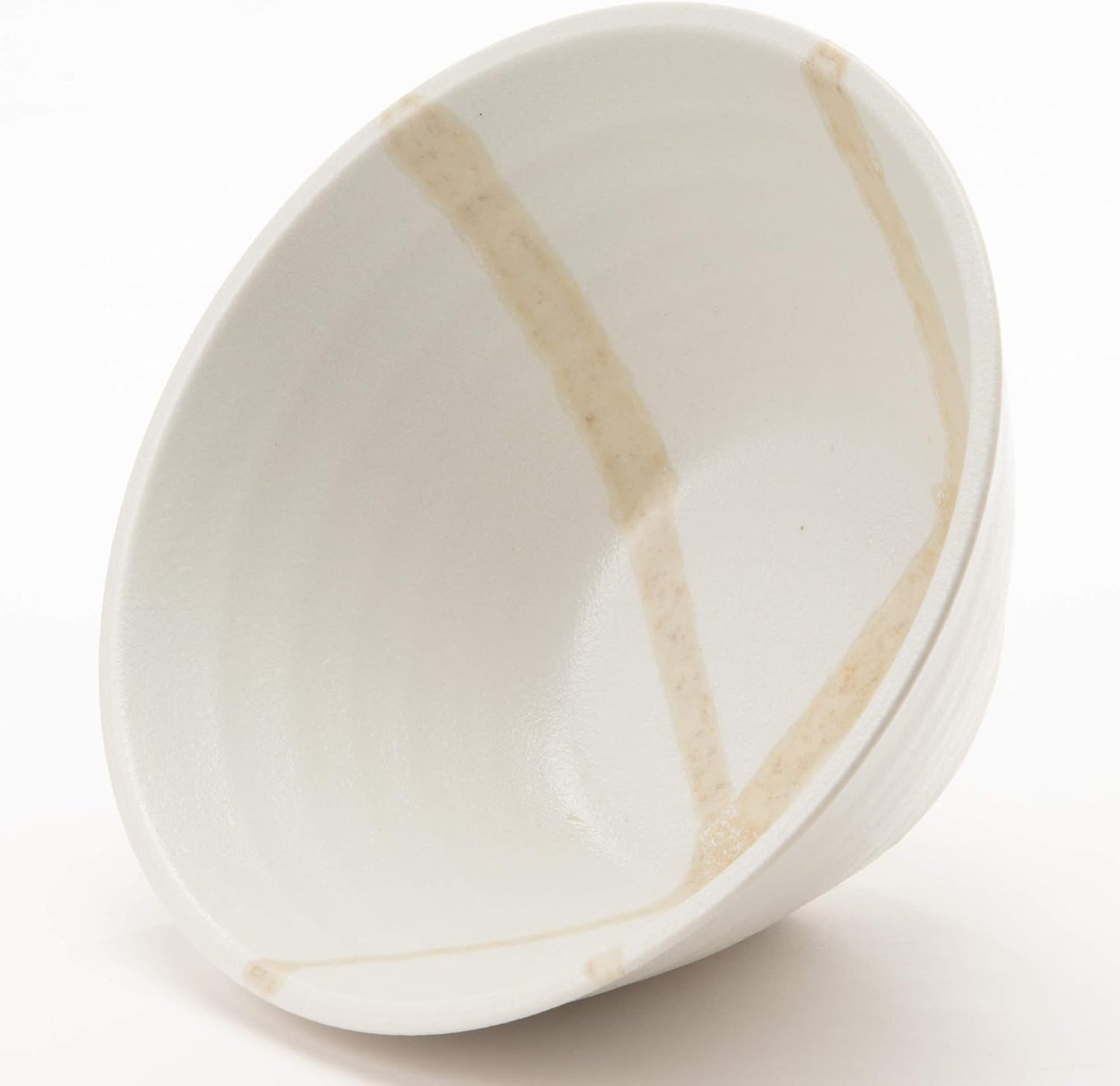 Minoyaki Ramen Bowl / Donburi Bowl Splatted Perpendicular Bowl