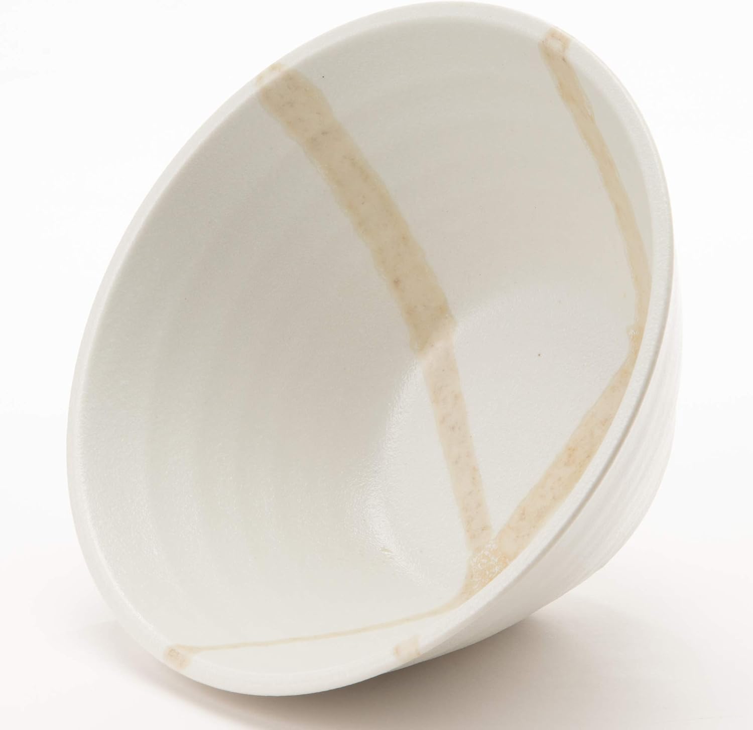 Minoyaki Ramen Bowl / Donburi Bowl Splatted Perpendicular Bowl