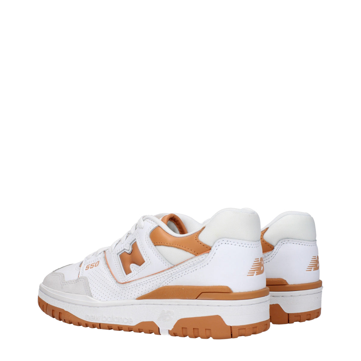 Designer Brand ニューバランススニーカー550メンズスキンホワイト/ライトブラウン - Image 5