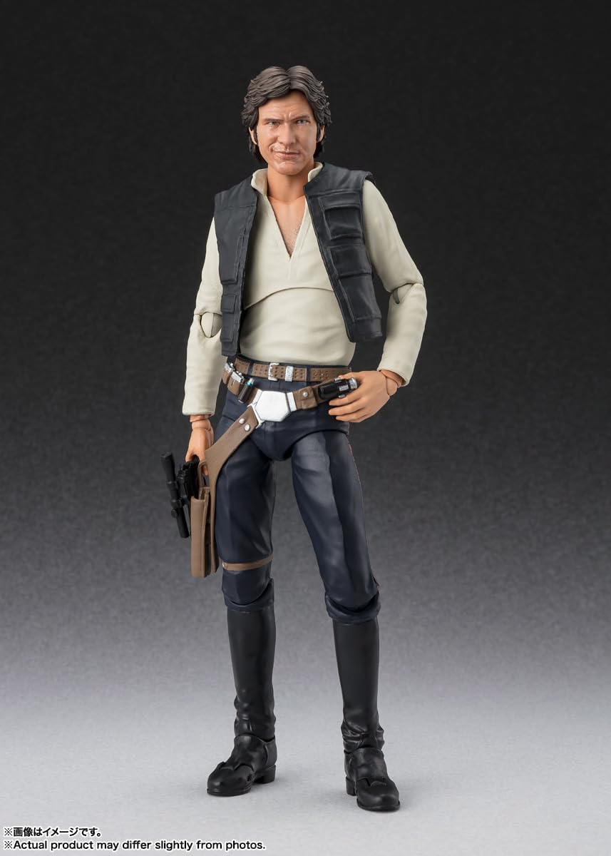 BANDAI SPIRITS S.H. Figuarts Star Wars Episode 4: A New Hope Han Solo -Classic Ver.- (Star Wars: New Hope) Approx. 5.9 inches (150 mm), PVC & ABS, Pre-painted Action Figure