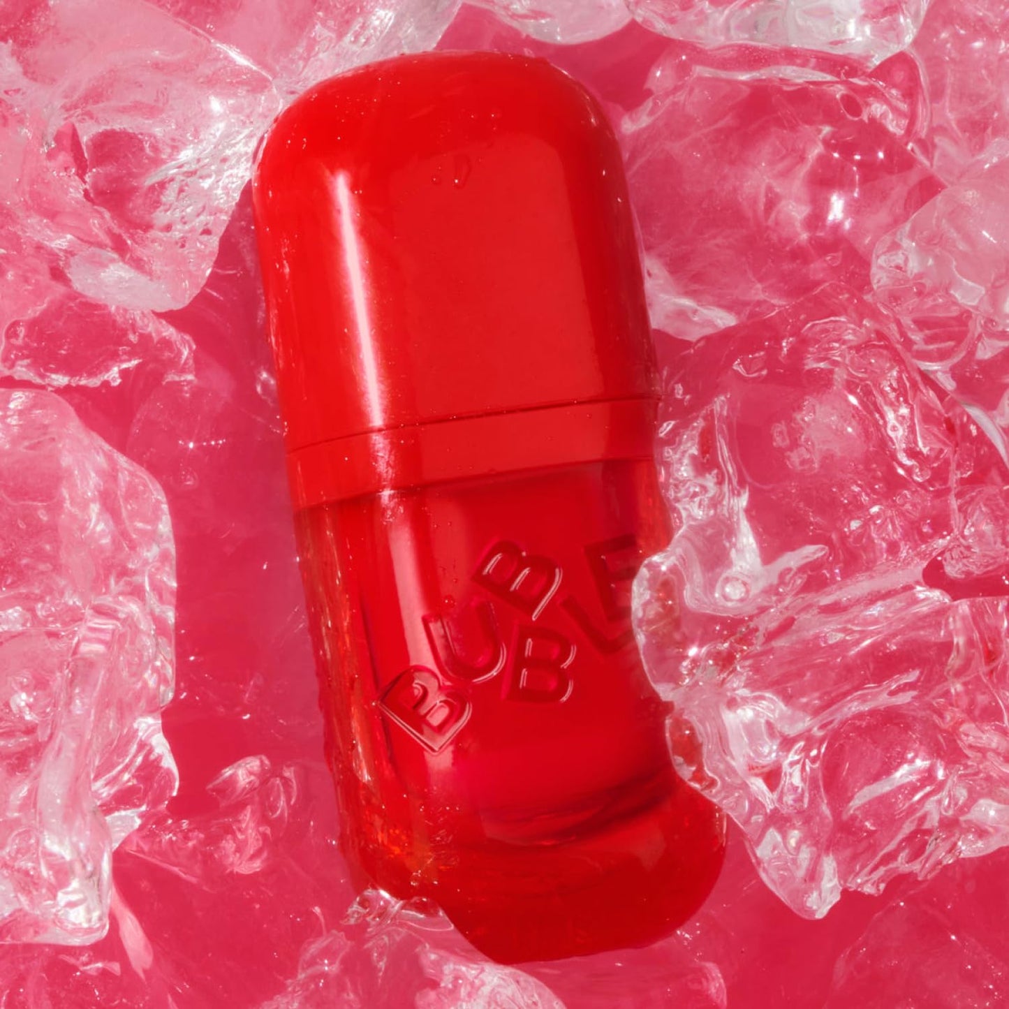 Bubble Skincare Talk Back - Tratamiento labial de sandía, suero labial hidratante vegano teñido rosa con escualano y vitamina E, acabado rosa brillante (0.15 onzas)