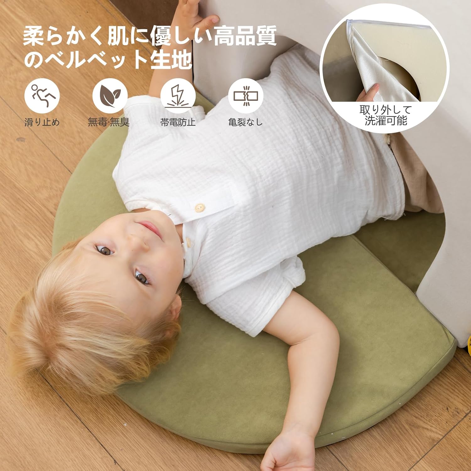 BanaSuper Athletic Soft Blocks Blocks Cushion Toys Large Indoor Playground Equipment Slides Kids Space (Gray)