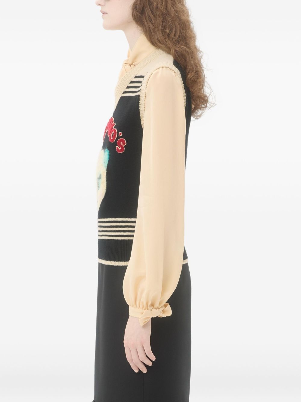 Valentino Valentino Le Chat De La Maisonウールベスト - Image 5