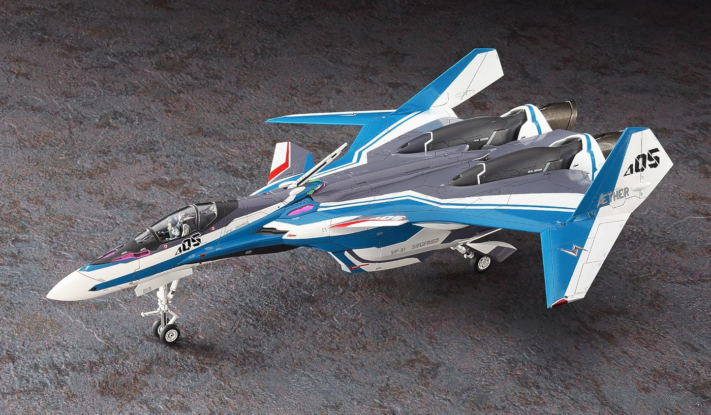 ハセガワ マクロスシリーズ マクロスデルタ VF-31J ジークフリード ハヤテ機 1/72スケール プラモデル 29