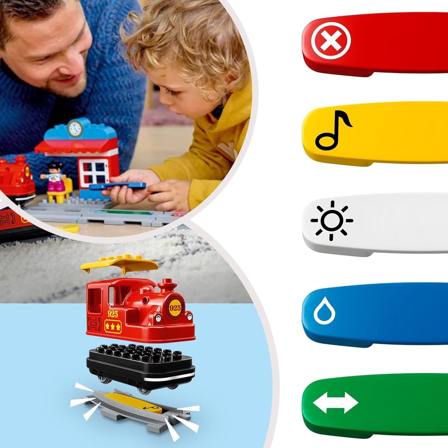 LEGO Duplo You Are The Conductor! Push and Go Locomotive Deluxe Toy Present Birthday Blocks Educational Christmas For Boys and Girls Children 1 and a Half Years 2 Years 5 Years Toddler Train Vehicles