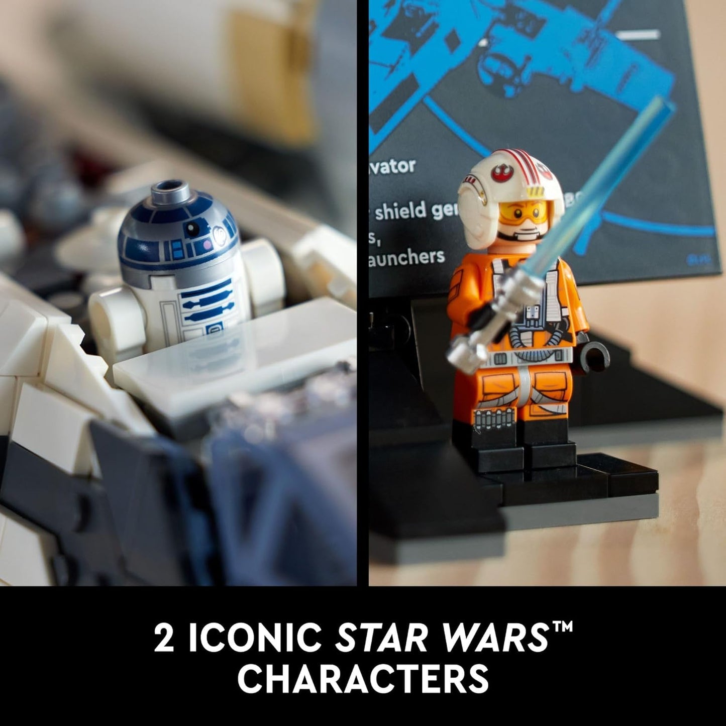 LEGO Star Wars Ultimate Collector Series X-Wing Starfighter Juego de construcción para adultos, Star Wars coleccionable para construir y exhibir con minifigura de Luke Skywalker, divertida idea de