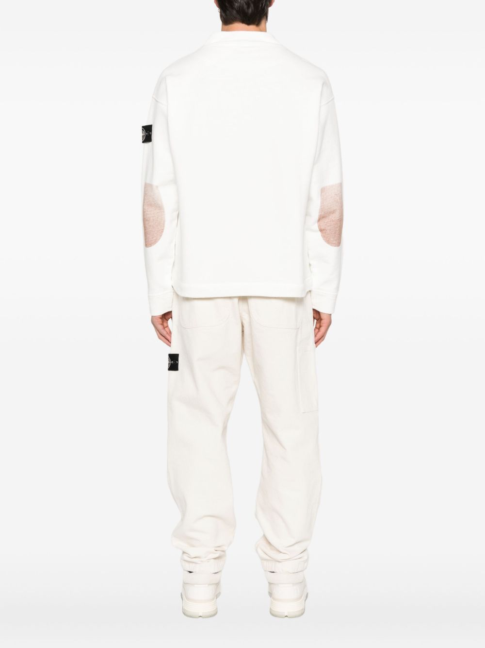 Stone Stone Island Logo Cotton Crewneck Sweatshirt - Image 5