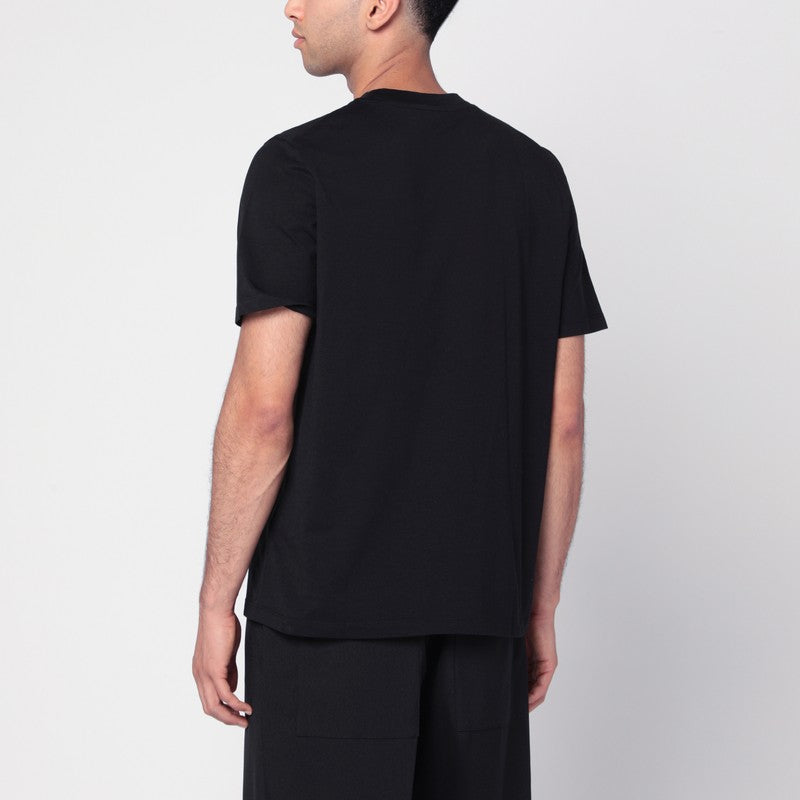 Jil ジルサンダーブラックコットンTシャツ - Image 5