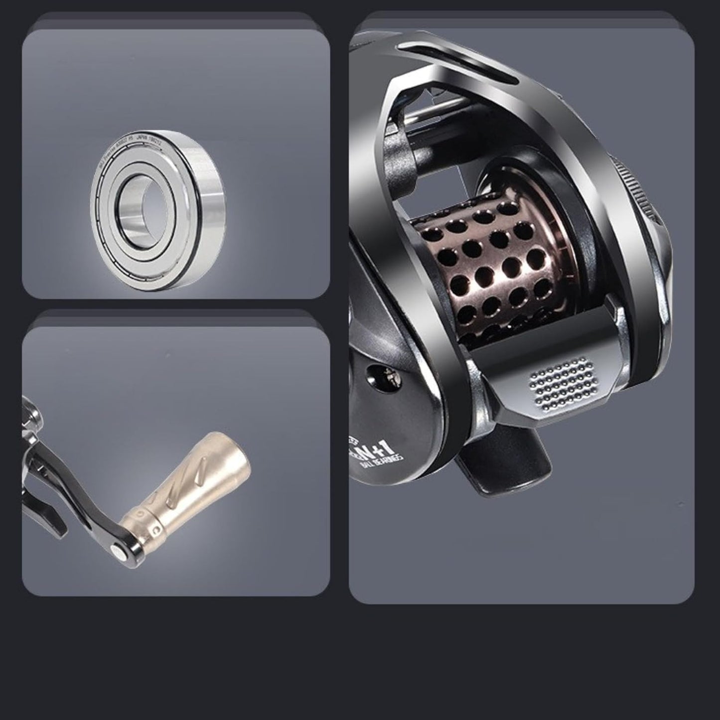 ベイトリール 右ハンドル 左ハンドル フィッシング リール 両軸リールエクストラハイギア（XG） 7.2：1 ベイトキャスティングリール 釣り 釣り具 [並行輸入品]