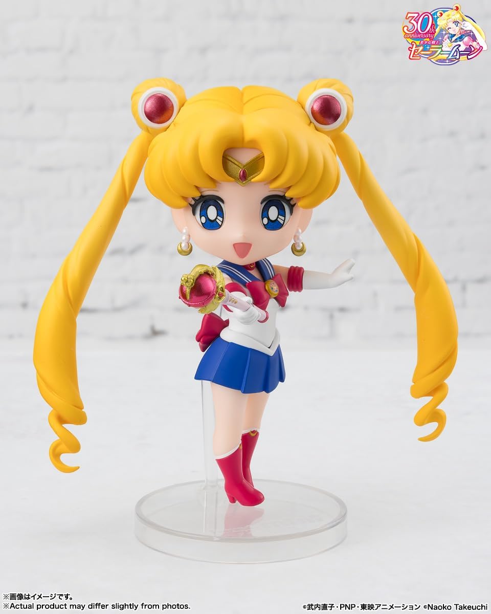 TAMASHII NATIONS Figuarts Mini Sailor Moon R - Crystal Star Compact Edition, Approx. 3.5 inches (90 mm), PVC & ABS Pre-painted Action Figure
