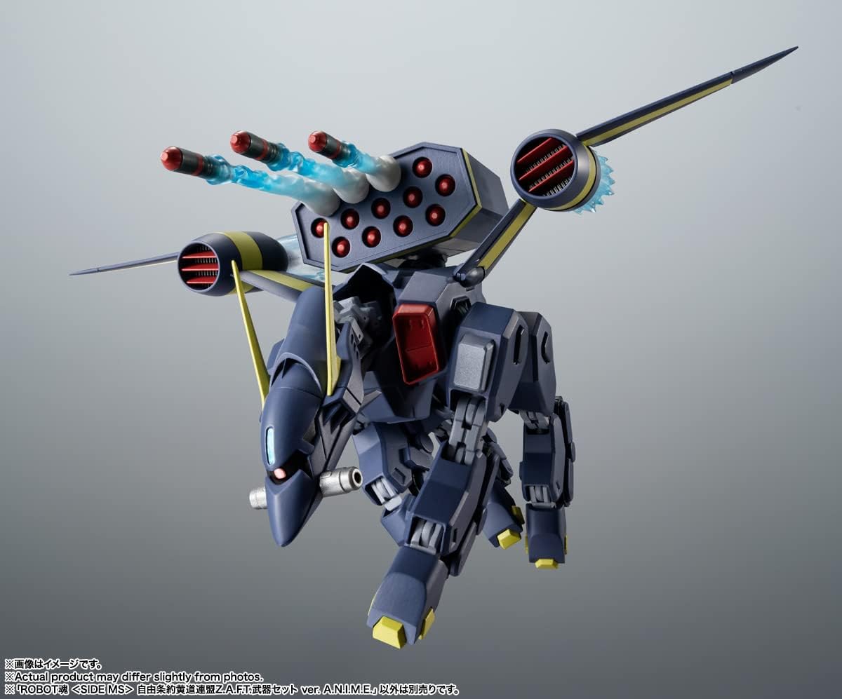 TAMASHII NATIONS ROBOT SPIRITS Mobile Suit Gundam SEED Freedom Alliance Z.A.F.T. Weapon Set Ver. A.N.I.M.E. Approx. 5.1 in (130 mm), Made of ABS & PVC, Pre-painted Articulated Action Figure