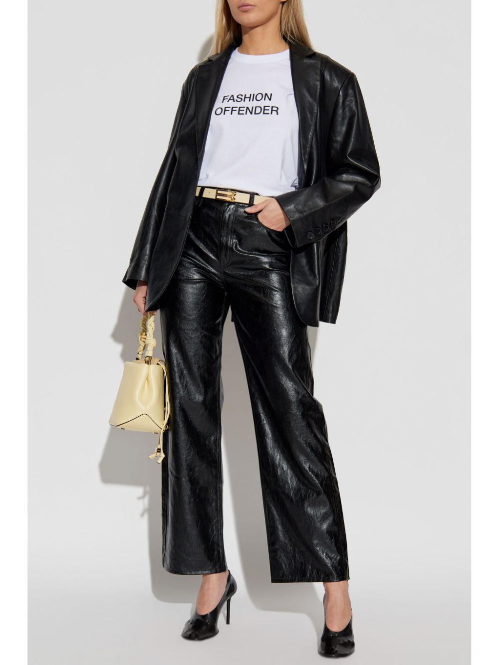 Victoria ビクトリアベッカムファッション犯罪者コットンTシャツ - Image 5