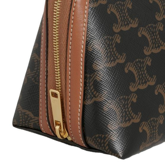 CELINE Clutch with chain in Triomphe canvas and lambskin - Image 5