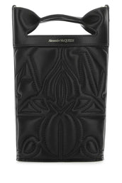 Alexander Mcqueen アレクサンダーマックイーンツートーンレザーとチュールネブラクロスボディバッグ - Image 5