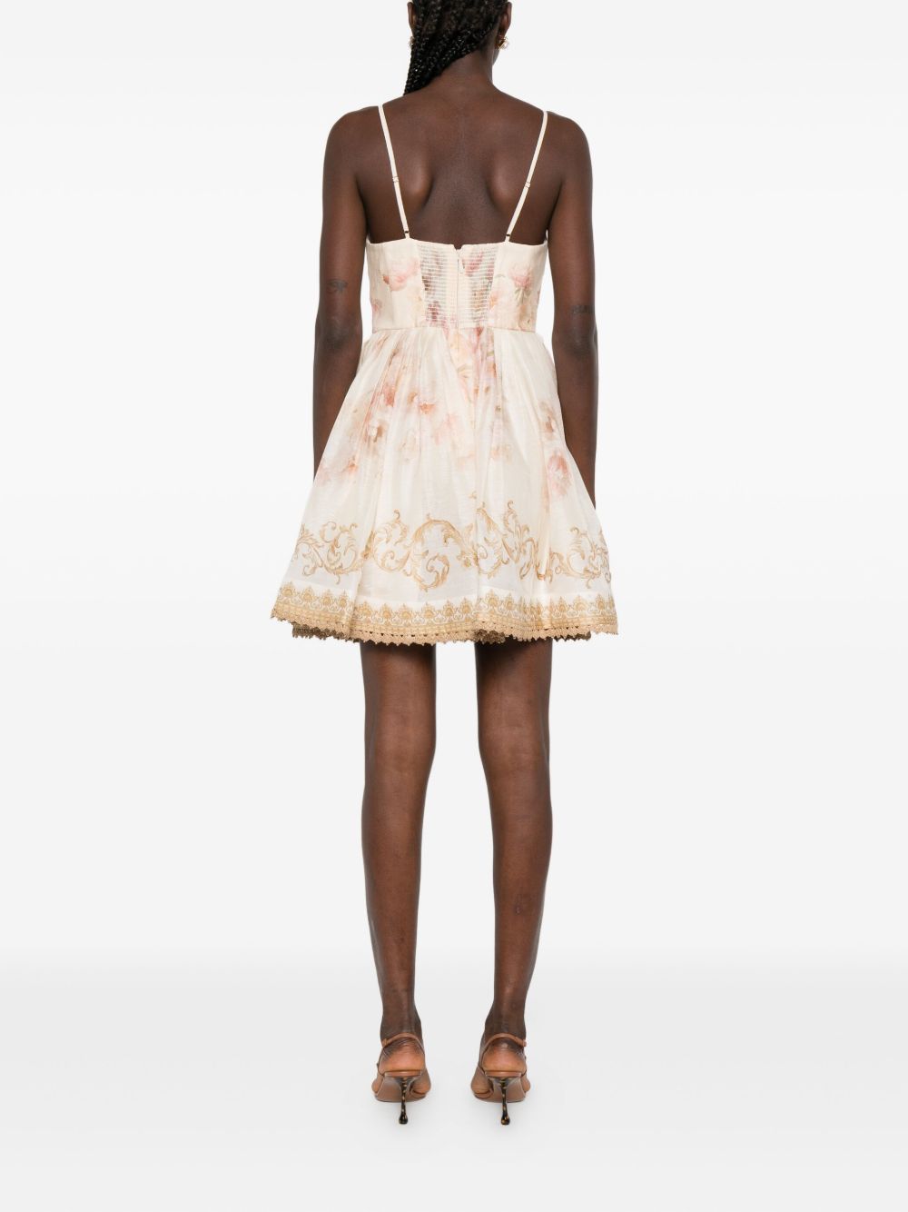 Zimmermann ジマンマン催眠リネンとシルクミニドレス - Image 5
