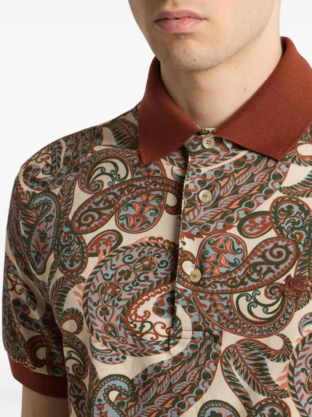 Etro Etro Paisley Print Polo - Image 5
