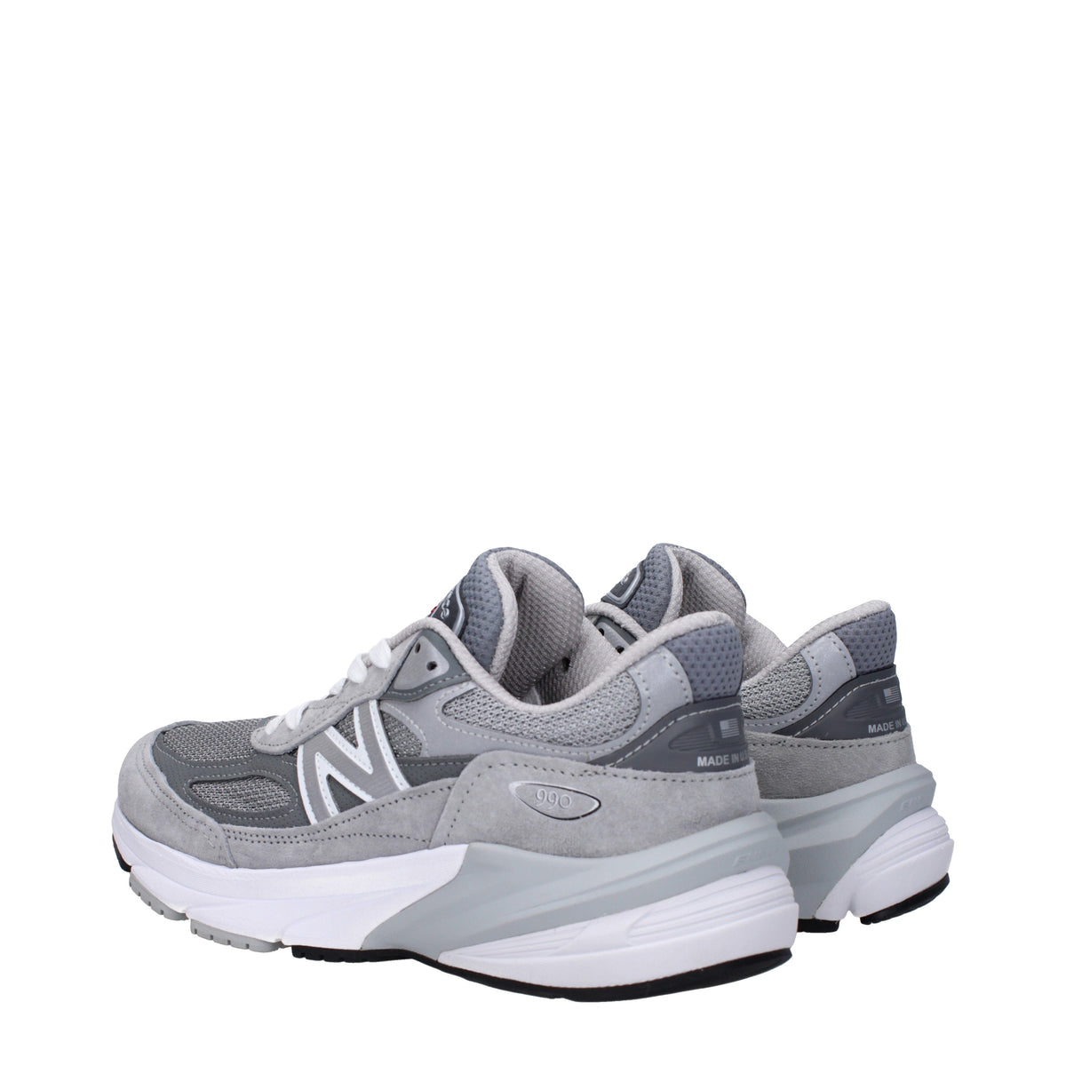 Designer Brand ニューバランススニーカー990V6女性ファブリックグレー - Image 5