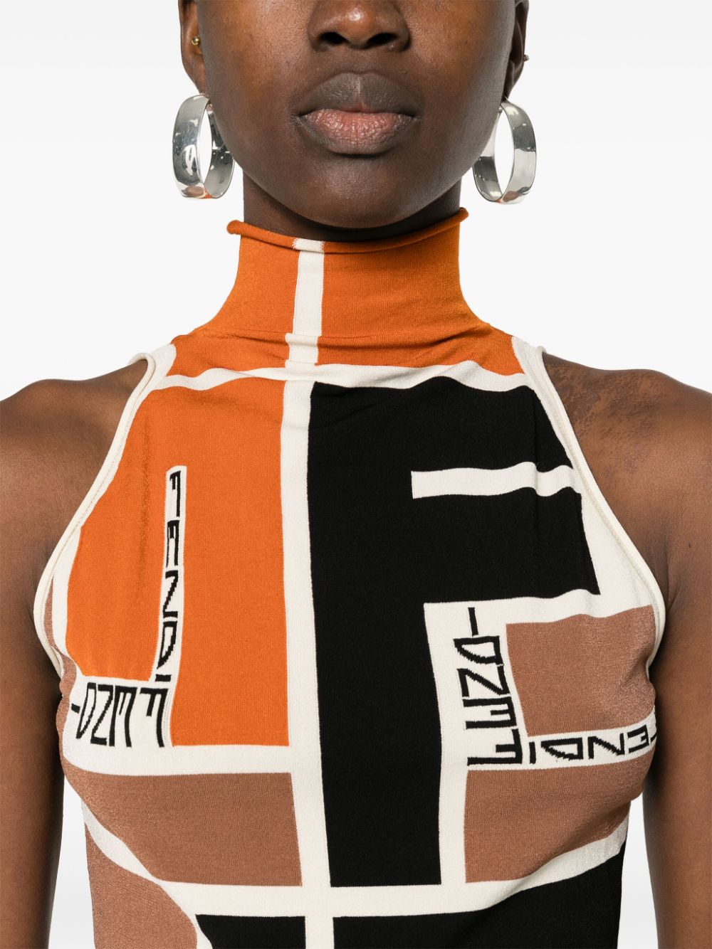 Fendi フェンディプリントタートルネックトップ - Image 5