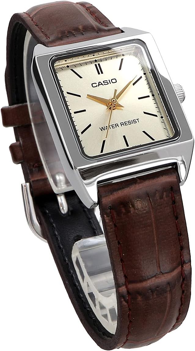 Casio LTP-V007L-9E Women's Quartz Watch, Champagne Gold