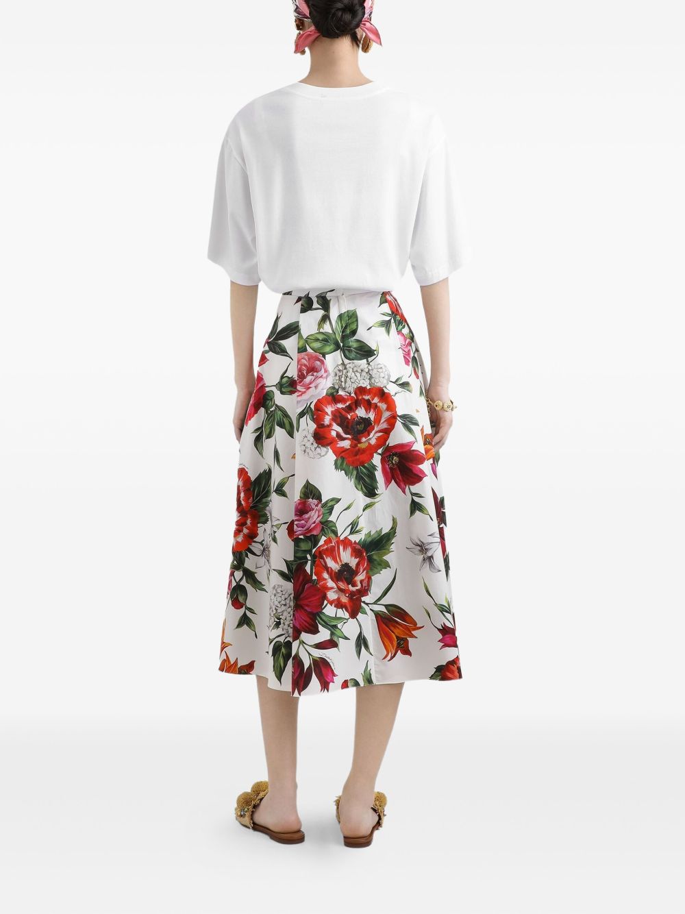 Dolce  Gabbana ドルチェ＆ガッバーナロゴコットンTシャツ - Image 5