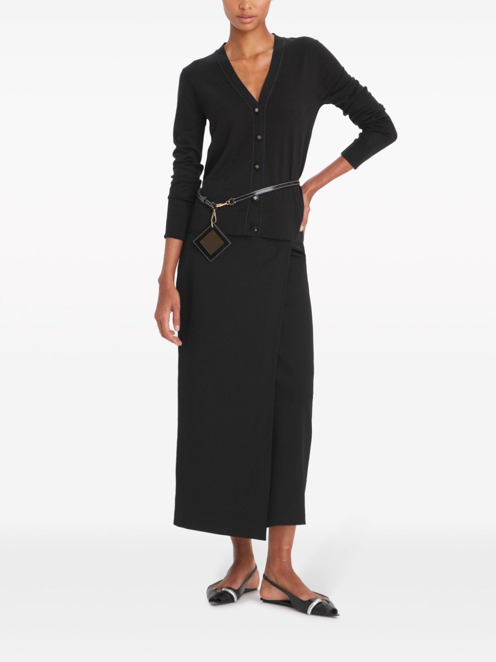 Tory トリーバーチウールとシルクブレンドカーディガン - Image 5