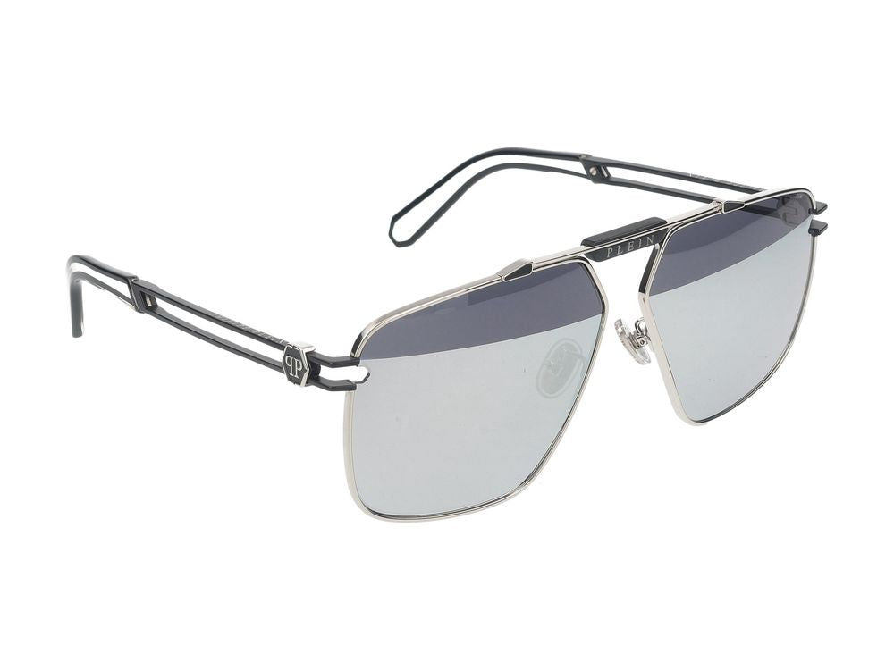 Philipp サングラスフィリッププレインSPP049 M K07 X Palladio Lucido C/Parti Nero Semilucido/11/145 - Image 5