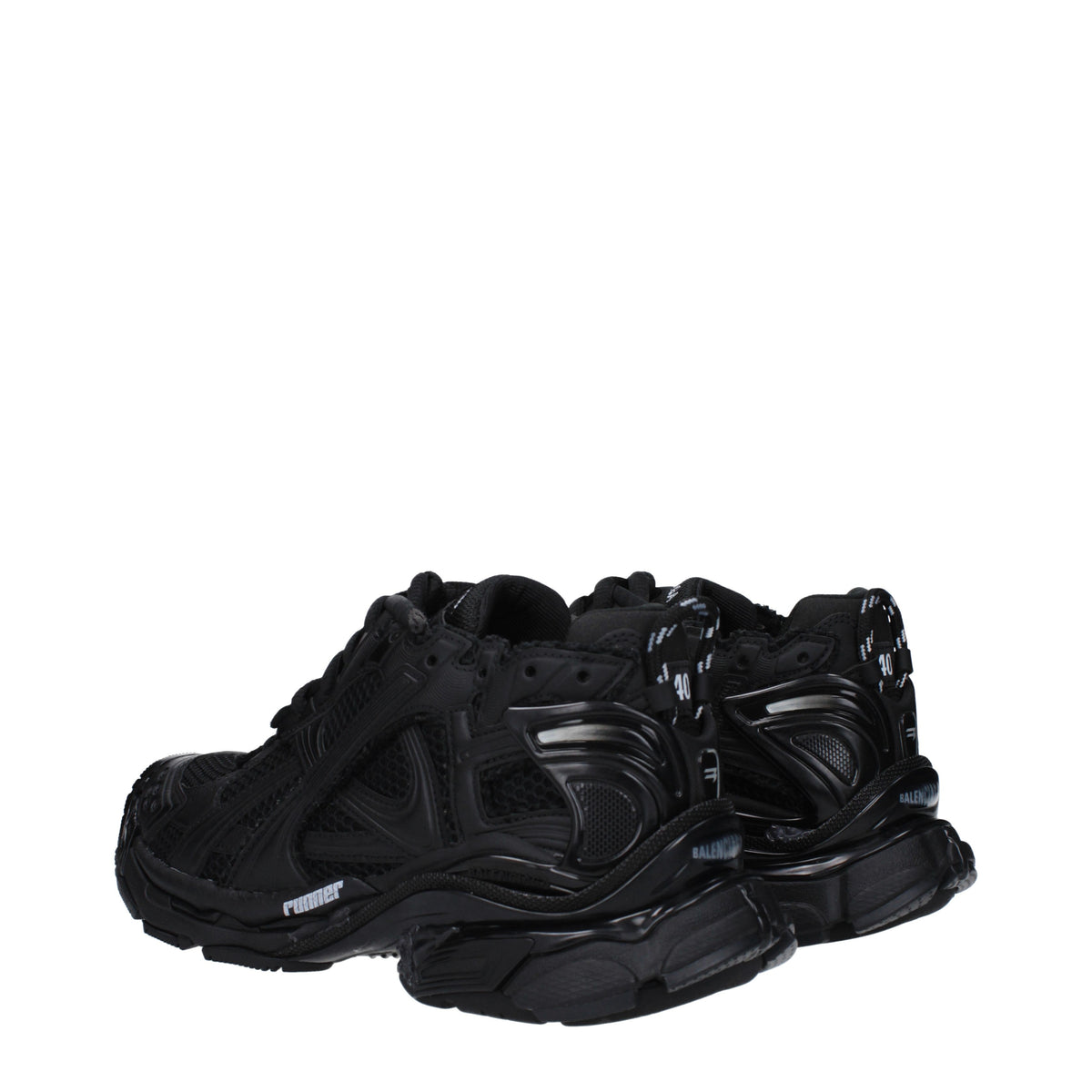 Balenciaga バレンシアガスニーカーランナーマンファブリックブラック - Image 5