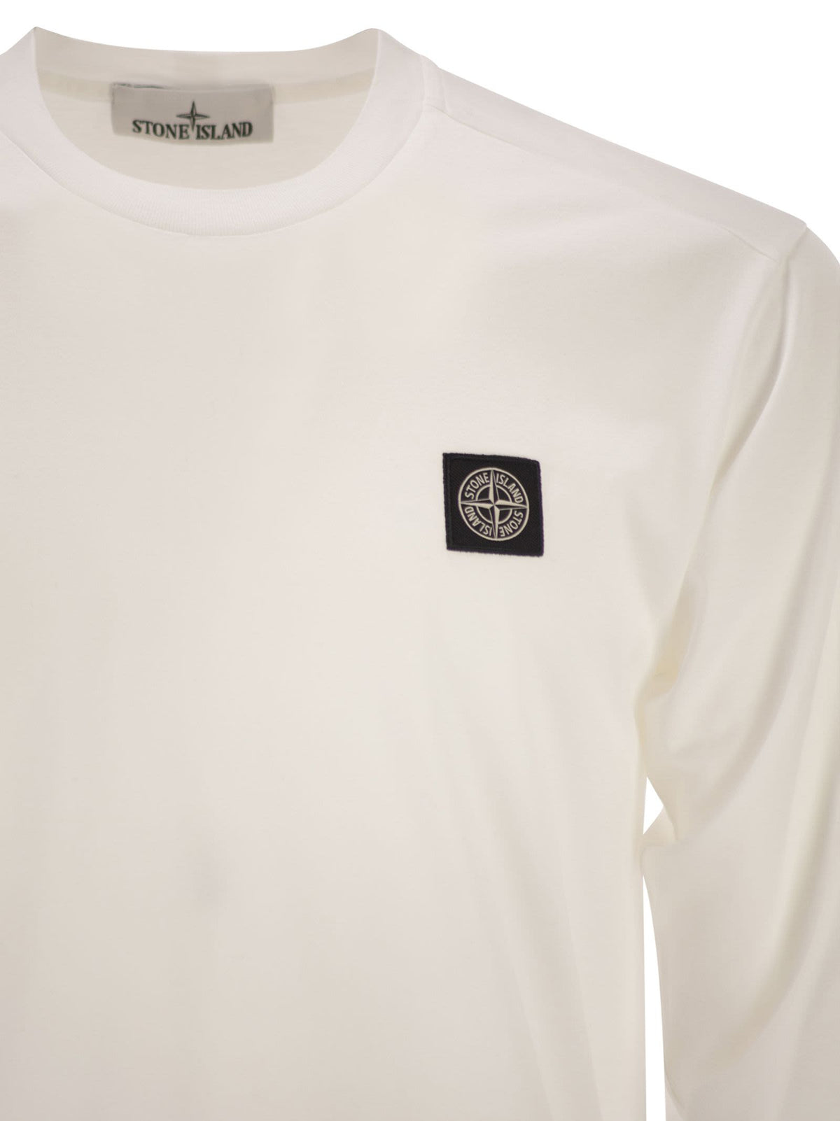 Stone Stone Island コンパスパッチ付き長袖スリムフィット T シャツ - Image 5