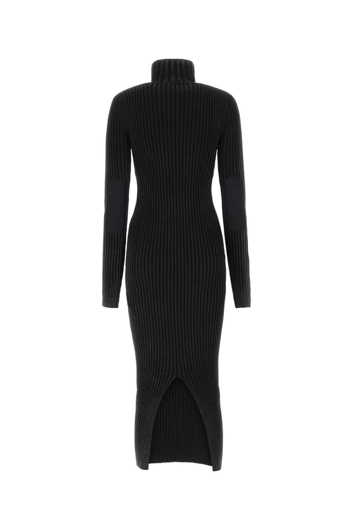 Versace ヴェルサーチジーンズブラックコットンブレンドドレス - Image 5