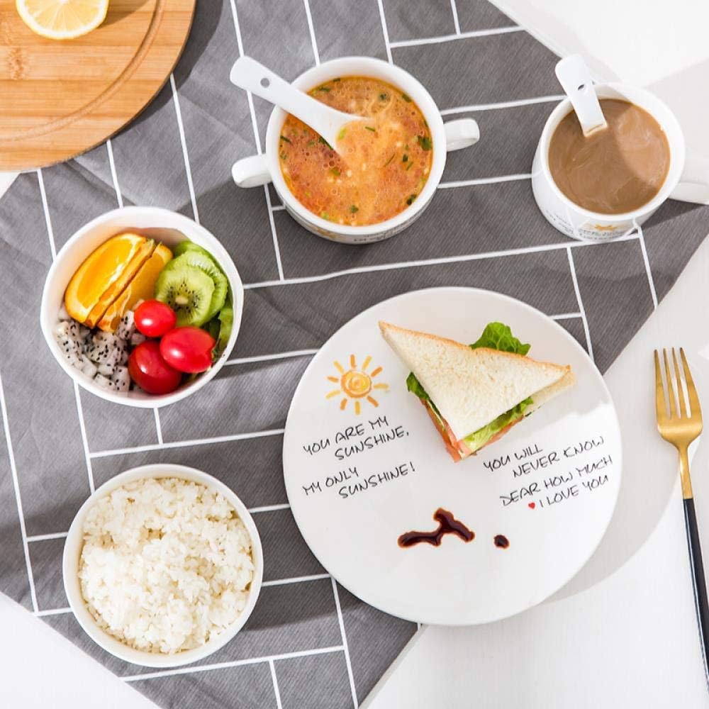 Ceramic Ramen Bowl Dinnerware Set, Home Rice Salad Instant Ramen Bowl, Pasta Noodle Cereal Salad Soba Udon